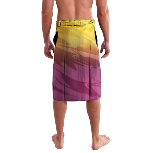 Personalized Brisbane Broncos Lavalava Y2K Grunge Aesthetic With Cyber Flames and Starburst Graphics