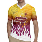 Personalized Brisbane Broncos Rugby Jersey Y2K Grunge Aesthetic With Cyber Flames and Starburst Graphics