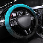 Cronulla-Sutherland Sharks Steering Wheel Cover Y2K Grunge Aesthetic With Cyber Flames and Starburst Graphics