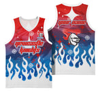 Personalized Newcastle Knights Basketball Jersey Y2K Grunge Aesthetic With Cyber Flames and Starburst Graphics