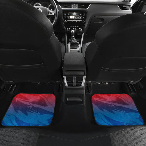 Personalized Newcastle Knights Car Mats Y2K Grunge Aesthetic With Cyber Flames and Starburst Graphics