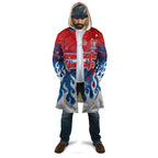Personalized Newcastle Knights Cloak Y2K Grunge Aesthetic With Cyber Flames and Starburst Graphics