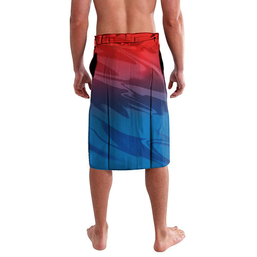 Personalized Newcastle Knights Lavalava Y2K Grunge Aesthetic With Cyber Flames and Starburst Graphics