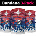 Personalized Newcastle Knights Neck Gaiter Y2K Grunge Aesthetic With Cyber Flames and Starburst Graphics