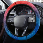 Newcastle Knights Steering Wheel Cover Y2K Grunge Aesthetic With Cyber Flames and Starburst Graphics