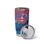 Personalized Newcastle Knights Tumbler Cup Y2K Grunge Aesthetic With Cyber Flames and Starburst Graphics