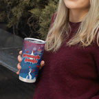 Personalized Newcastle Knights Tumbler Cup Y2K Grunge Aesthetic With Cyber Flames and Starburst Graphics