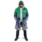 Personalized New Zealand Warriors Cloak Y2K Grunge Aesthetic With Cyber Flames and Starburst Graphics