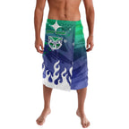 Personalized New Zealand Warriors Lavalava Y2K Grunge Aesthetic With Cyber Flames and Starburst Graphics