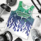 Personalized New Zealand Warriors Men Tank Top Y2K Grunge Aesthetic With Cyber Flames and Starburst Graphics