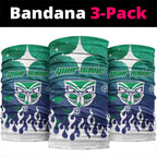 Personalized New Zealand Warriors Neck Gaiter Y2K Grunge Aesthetic With Cyber Flames and Starburst Graphics