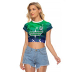 Personalized New Zealand Warriors Raglan Cropped T Shirt Y2K Grunge Aesthetic With Cyber Flames and Starburst Graphics