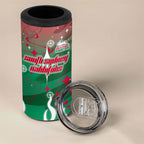 Personalized South Sydney Rabbitohs 4 in 1 Can Cooler Tumbler Y2K Grunge Aesthetic With Cyber Flames and Starburst Graphics