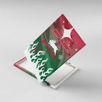 Personalized South Sydney Rabbitohs Canvas Wall Art Y2K Grunge Aesthetic With Cyber Flames and Starburst Graphics