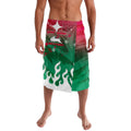 Personalized South Sydney Rabbitohs Lavalava Y2K Grunge Aesthetic With Cyber Flames and Starburst Graphics