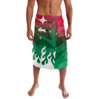 Personalized South Sydney Rabbitohs Lavalava Y2K Grunge Aesthetic With Cyber Flames and Starburst Graphics