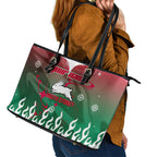 Personalized South Sydney Rabbitohs Leather Tote Bag Y2K Grunge Aesthetic With Cyber Flames and Starburst Graphics