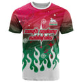 Personalized South Sydney Rabbitohs T Shirt Y2K Grunge Aesthetic With Cyber Flames and Starburst Graphics