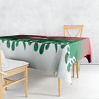Personalized South Sydney Rabbitohs Tablecloth Y2K Grunge Aesthetic With Cyber Flames and Starburst Graphics