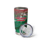 Personalized South Sydney Rabbitohs Tumbler Cup Y2K Grunge Aesthetic With Cyber Flames and Starburst Graphics