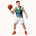 Personalized Canberra Raiders Basketball Jersey Y2K Grunge Aesthetic With Cyber Flames and Starburst Graphics
