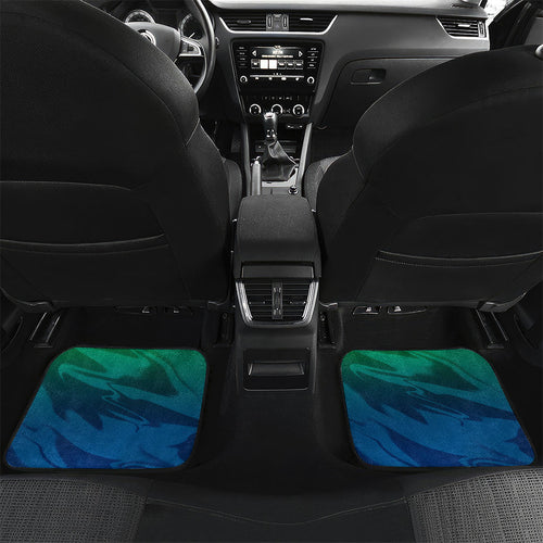 Personalized Canberra Raiders Car Mats Y2K Grunge Aesthetic With Cyber Flames and Starburst Graphics