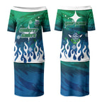 Personalized Canberra Raiders Couples Matching Puletasi and Hawaiian Shirt Y2K Grunge Aesthetic With Cyber Flames and Starburst Graphics