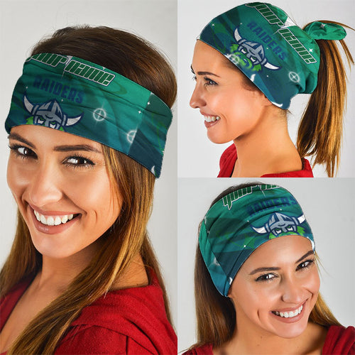 Personalized Canberra Raiders Neck Gaiter Y2K Grunge Aesthetic With Cyber Flames and Starburst Graphics