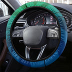 Canberra Raiders Steering Wheel Cover Y2K Grunge Aesthetic With Cyber Flames and Starburst Graphics