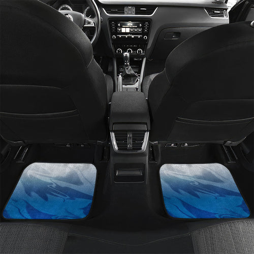 Personalized Canterbury Bankstown Bulldogs Car Mats Y2K Grunge Aesthetic With Cyber Flames and Starburst Graphics