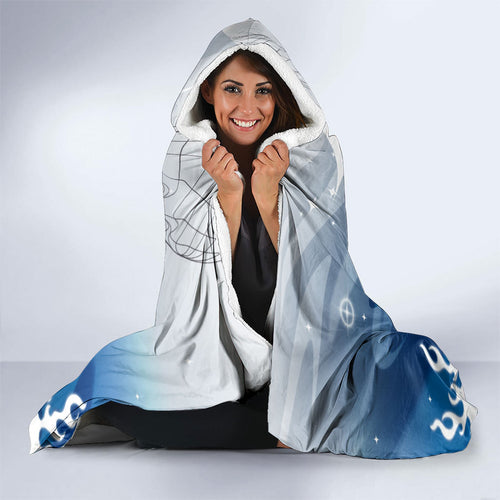 Personalized Canterbury Bankstown Bulldogs Hooded Blanket Y2K Grunge Aesthetic With Cyber Flames and Starburst Graphics