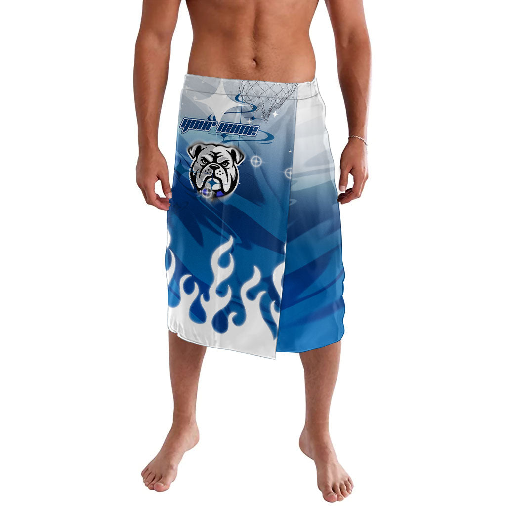 Personalized Canterbury Bankstown Bulldogs Lavalava Y2K Grunge Aesthetic With Cyber Flames and Starburst Graphics
