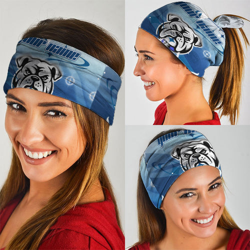 Personalized Canterbury Bankstown Bulldogs Neck Gaiter Y2K Grunge Aesthetic With Cyber Flames and Starburst Graphics