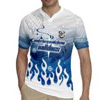 Personalized Canterbury Bankstown Bulldogs Rugby Jersey Y2K Grunge Aesthetic With Cyber Flames and Starburst Graphics
