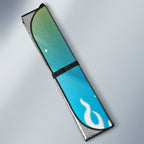 Personalized Gold Coast Titans Auto Sun Shade Y2K Grunge Aesthetic With Cyber Flames and Starburst Graphics