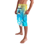 Personalized Gold Coast Titans Lavalava Y2K Grunge Aesthetic With Cyber Flames and Starburst Graphics