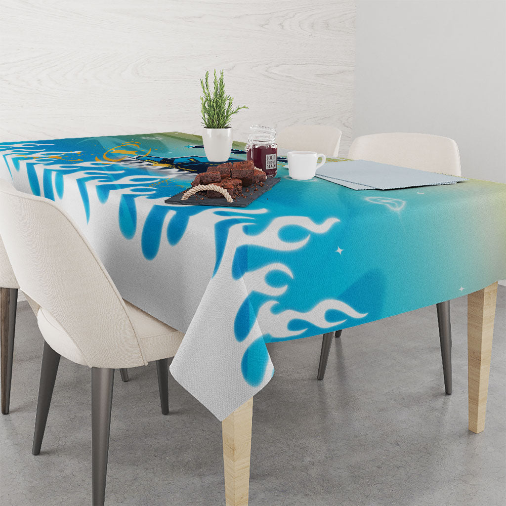 Personalized Gold Coast Titans Tablecloth Y2K Grunge Aesthetic With Cyber Flames and Starburst Graphics