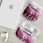 Personalized Manly Warringah Sea Eagles AirPods Case Y2K Grunge Aesthetic With Cyber Flames and Starburst Graphics