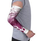 Personalized Manly Warringah Sea Eagles Arm Sleeves Y2K Grunge Aesthetic With Cyber Flames and Starburst Graphics