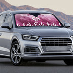 Personalized Manly Warringah Sea Eagles Auto Sun Shade Y2K Grunge Aesthetic With Cyber Flames and Starburst Graphics