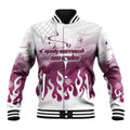 Personalized Manly Warringah Sea Eagles Baseball Jacket Y2K Grunge Aesthetic With Cyber Flames and Starburst Graphics