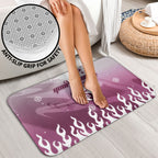 Personalized Manly Warringah Sea Eagles Bathroom Set Y2K Grunge Aesthetic With Cyber Flames and Starburst Graphics