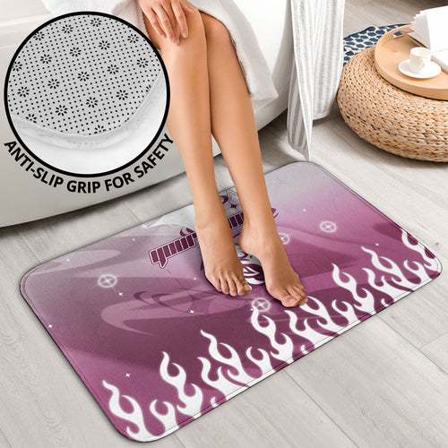 Personalized Manly Warringah Sea Eagles Bathroom Set Y2K Grunge Aesthetic With Cyber Flames and Starburst Graphics