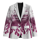 Personalized Manly Warringah Sea Eagles Blazer Y2K Grunge Aesthetic With Cyber Flames and Starburst Graphics