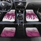 Personalized Manly Warringah Sea Eagles Car Mats Y2K Grunge Aesthetic With Cyber Flames and Starburst Graphics