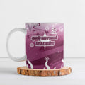Personalized Manly Warringah Sea Eagles Ceramic Mug Y2K Grunge Aesthetic With Cyber Flames and Starburst Graphics