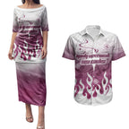 Personalized Manly Warringah Sea Eagles Couples Matching Puletasi and Hawaiian Shirt Y2K Grunge Aesthetic With Cyber Flames and Starburst Graphics