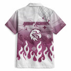 Personalized Manly Warringah Sea Eagles Hawaiian Shirt Y2K Grunge Aesthetic With Cyber Flames and Starburst Graphics