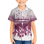 Personalized Manly Warringah Sea Eagles Hawaiian Shirt Y2K Grunge Aesthetic With Cyber Flames and Starburst Graphics
