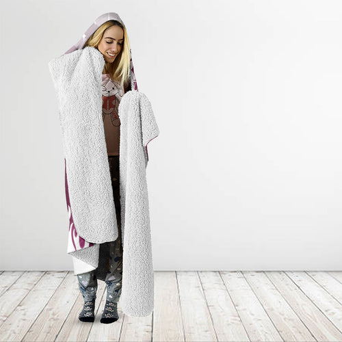 Personalized Manly Warringah Sea Eagles Hooded Blanket Y2K Grunge Aesthetic With Cyber Flames and Starburst Graphics